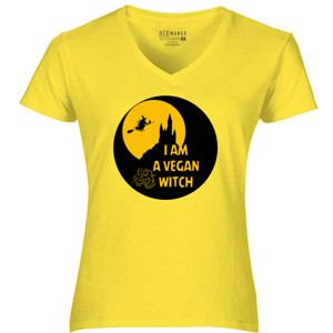 Kaos Kaos Vegan Wanita - I am A Vegan Witch