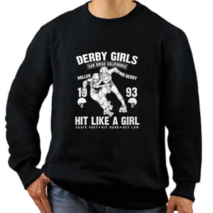 Jaket Sweater derby girl hit like a girl