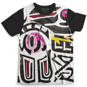 Kaos Fullprint Huruf abstrak