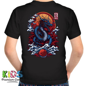 Kaos PRIA WANITA KEREN KANAGAWA DRAGON NAGA JEPANG