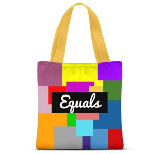 Tas Tote Fullprint voie Lactée Colorful Rectangles