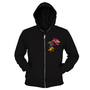 Hoodie Zipper Dino Robot
