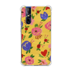 Casing HP Yellow Flower Pattern