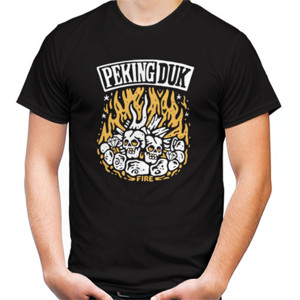 Kaos Peking duck skull in the fire tshirt