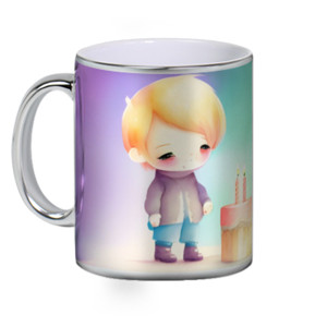 Mug Silver Happy Birthday