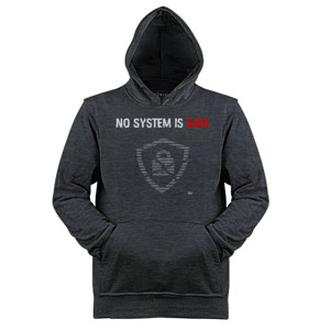 Jaket Hoodie Kaos No System is Safe (hacker)