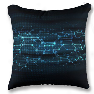 Bantal Future Techno Pattern