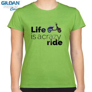 Kaos Crazy Life - Vespa