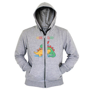 Hoodie Zipper Dinosaurus