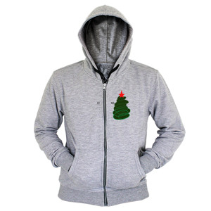 Hoodie Zipper Merry Christmas