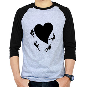 Kaos Raglan Baju Kaos Love Princess