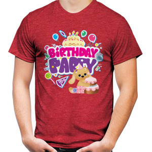 Kaos Birthday Party Bunny