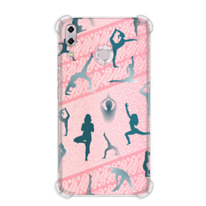 Casing HP HP Case - Yoga Poses on Pink Parang