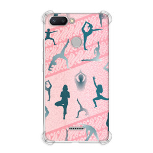 Casing HP HP Case - Yoga Poses on Pink Parang