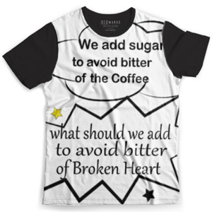 Kaos Fullprint Coffe and Broken Heart