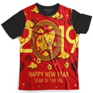 Kaos Fullprint Happy New Year 2019