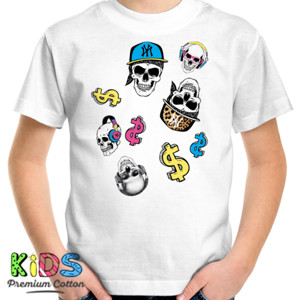 Kaos Nerd Skull With Dollar 