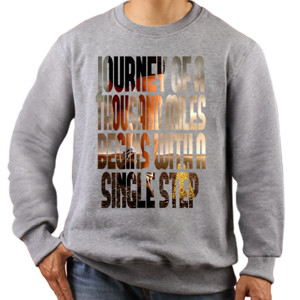 Jaket Sweater Journey of a thousand miles