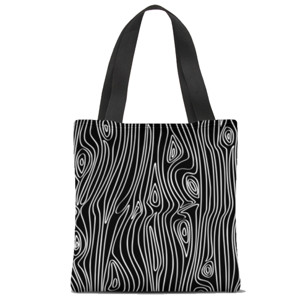 Tas Tote Fullprint White Lines