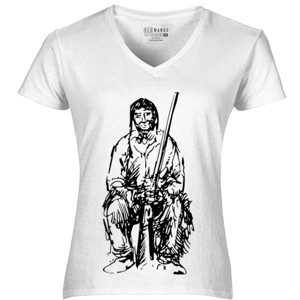 Kaos Native American - Indian Sketch 2 