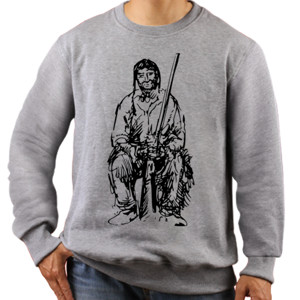 Jaket Sweater Native American - Indian Sketch 2 