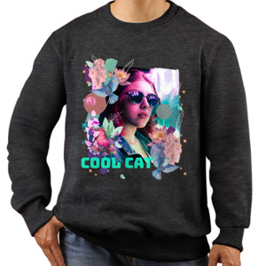 Jaket Sweater Cool Cat Sweater