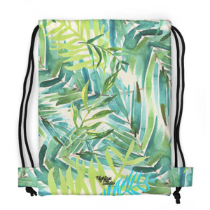 Tas Serut Fullprint Tropical Leaves - Satu