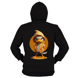Hoodie Zipper Angry Duck