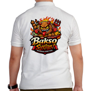 Kaos Polo Bakso Syetan Level Neraka