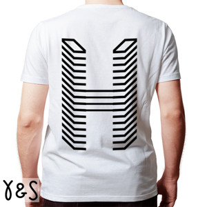 Kaos Logo huruf H gamer (Front & Back)