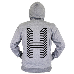 Hoodie Zipper Logo huruf H gamer (Front & Back)
