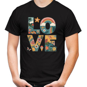 Kaos Love, dengan ornamen laut