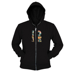 Hoodie Zipper Love, dengan ornamen laut