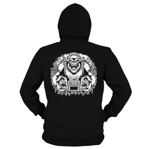 Hoodie Zipper Premium - Monster Gorila #004
