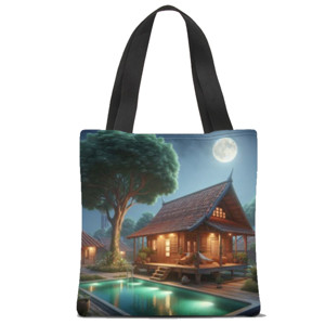 Tas Tote Fullprint Vila malam