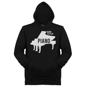 Jaket Hoodie Born to Play Piano