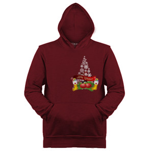 Jaket Hoodie Kaos Christmas Tree Merry Xmas 2017
