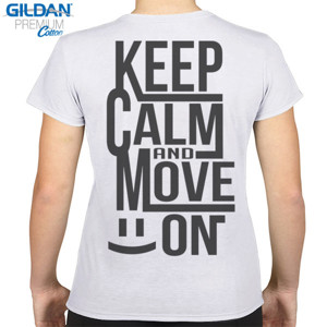 Kaos KEEP CALM AND MOVE ON 8 backprint