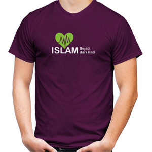 Kaos Kaos Pria - Islam Hati