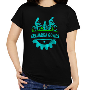 Kaos Kaos Sepeda Keluarga Gowes