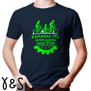 Kaos Kaos Sepeda Bahagia Itu Gowes