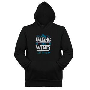 Jaket Hoodie Motivasi - The Sky Is Falling The Wind Is Calling