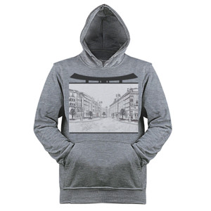 Jaket Hoodie Baju Gedung dan Jalan
