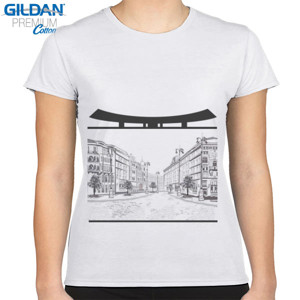 Kaos Baju Gedung dan Jalan