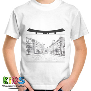 Kaos Baju Gedung dan Jalan