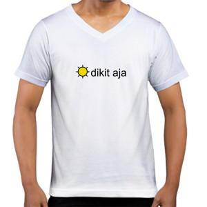 Kaos  Kaos Pria Sun Dikit Aja V-Neck by Co_mbro