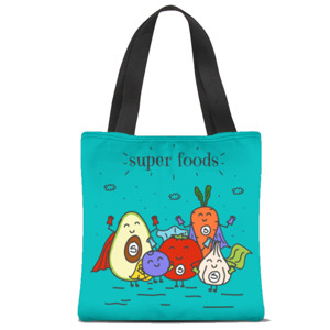 Tas Tote Fullprint Makanan super