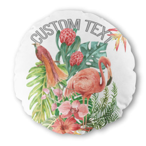 Bantal Bulat Aesthetic floral background