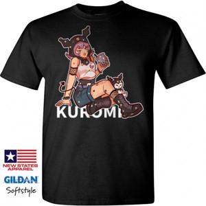 Kaos Hitam Kuromi t-shirt kultur Jepang
