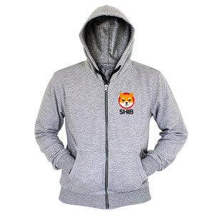 Hoodie Zipper SHIBA White